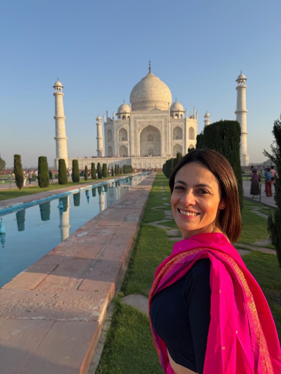 Taj Mahal ao amanhecer