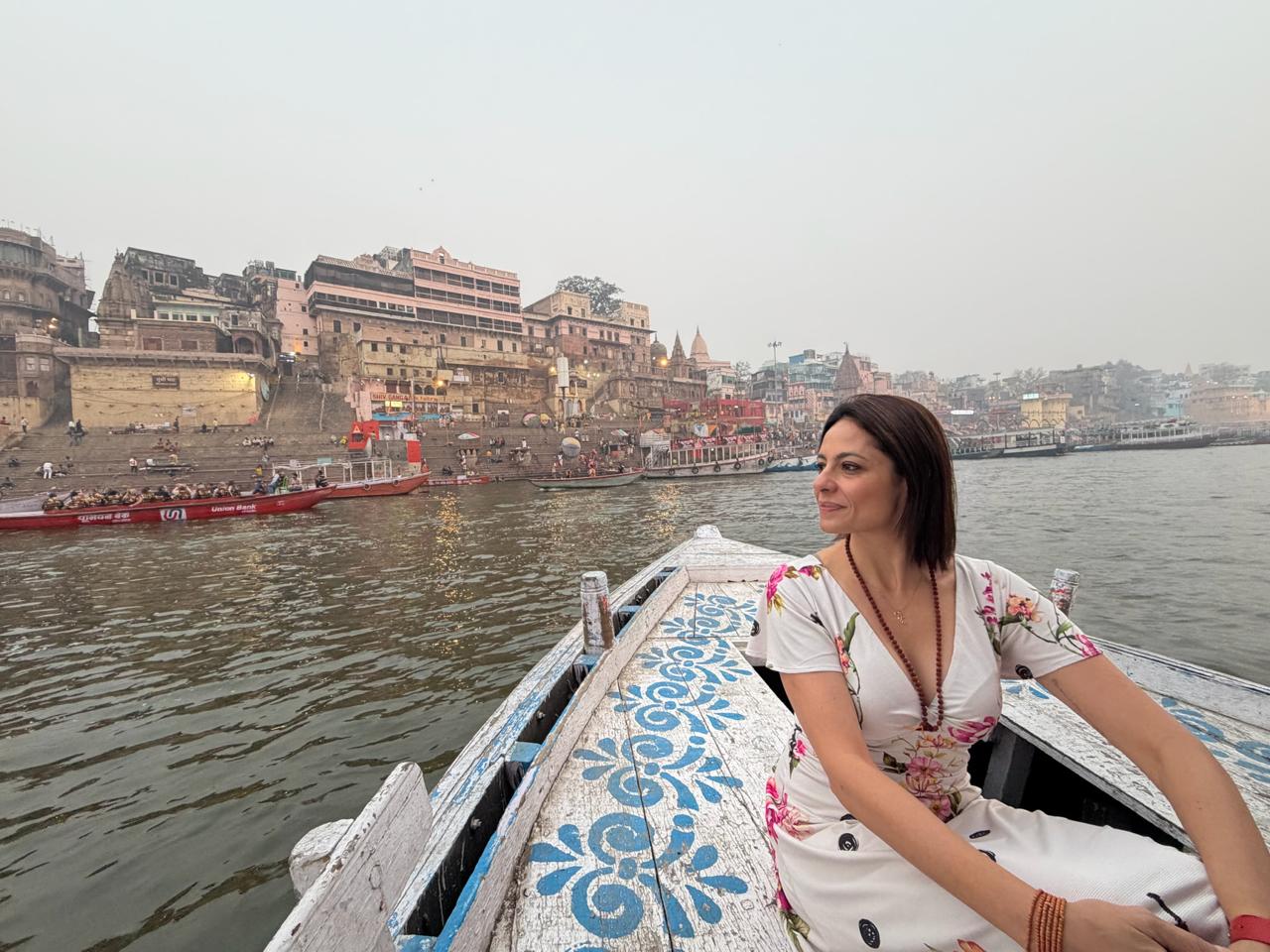 Passeio de barco no Rio Ganges