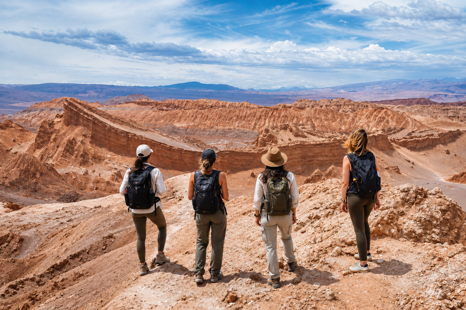 Vale da Lua no deserto do Atacama